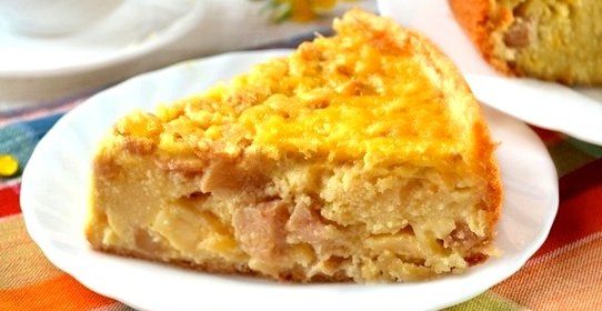 Заливной пирог в мультиварке