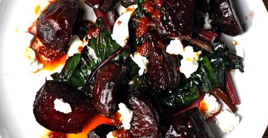 Салат из жареной свеклы