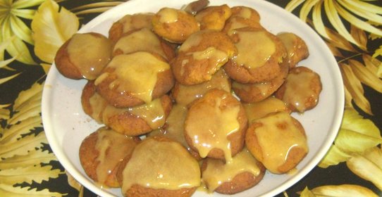 Тыквенное песочное печенье