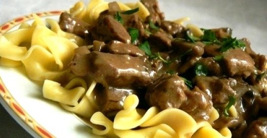 Бефстроганов из сердца