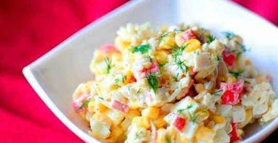 Cалат Крабовые палочки классический рецепт