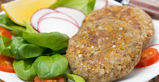 Капустные котлеты с чечевицей