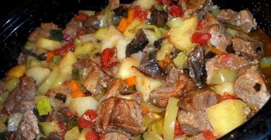 Говядина с грибами в духовке