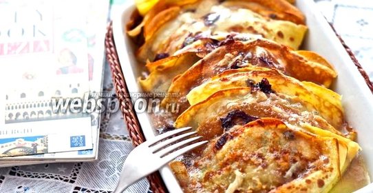 Креспелле с Радиккьо и Горгонзолой