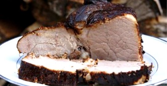 Мясо горячего копчения в коптильне