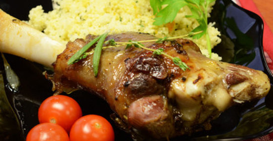 Запеченные бараньи голени