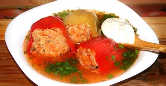 Летние голубцы с овощами