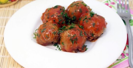 Тефтели из гречки с грибами