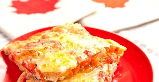 Омлет в духовке с помидорами