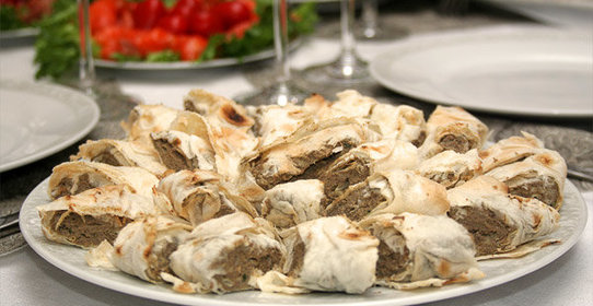 Рулеты с печеночным паштетом