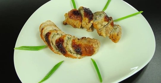 Мясные рулетики с начинкой