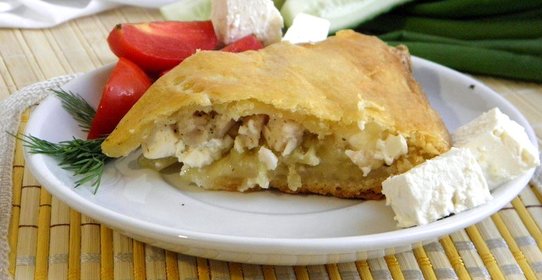 Пирог с курицей и картофелем