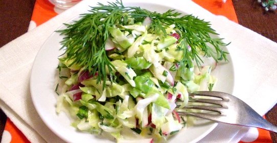 Салат Весенний из капусты