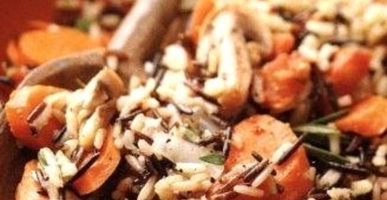 Ароматный рис с овощами