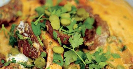 Бефстроганов из дичины и грибов