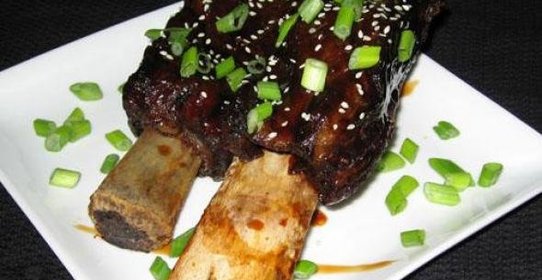 Тушеные ребрышки с соусом Терияки