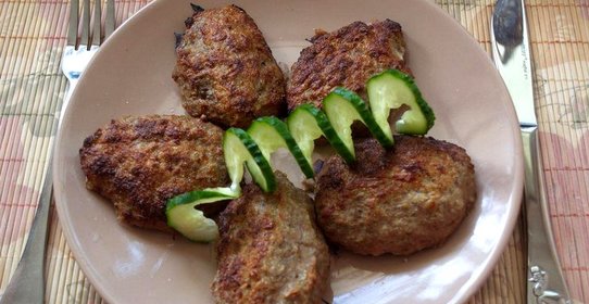 Запеченые котлеты мясные с белком