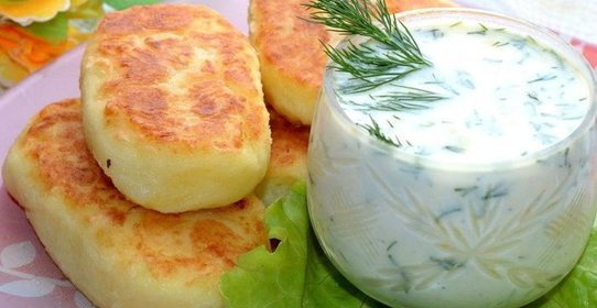 Картофельные котлеты с фаршем в духовке