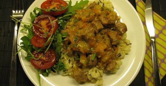 Гуляш с рисом