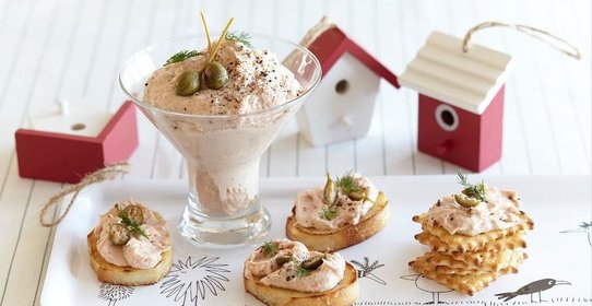 Мусс из копченого лосося