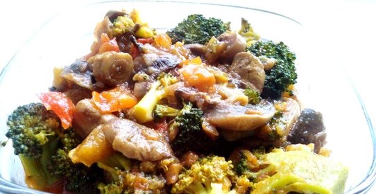 Весенний гарнир с брокколи