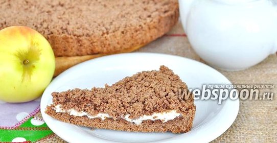 Тёртый пирог с творогом