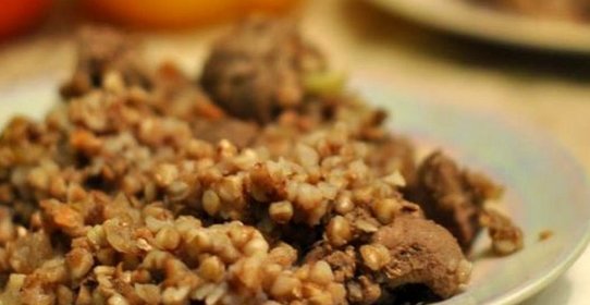 Гречка с печенью в мультиварке