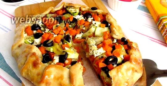 Галета с тыквой и брынзой