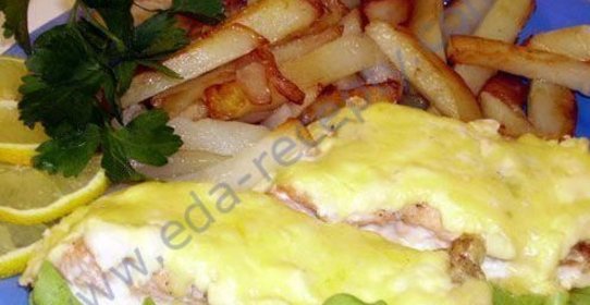 Горбуша с сыром