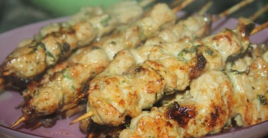 Тайские шашлычки из свинины на мангале