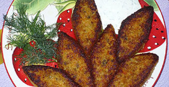 Овощные котлеты с грибами