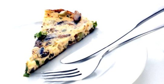 Грибной омлет с тимьяном и горгонзолой