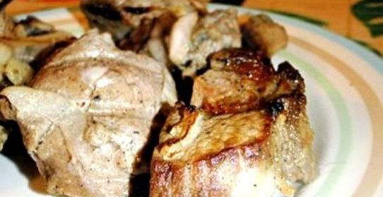 Куриный шашлык в микроволновке