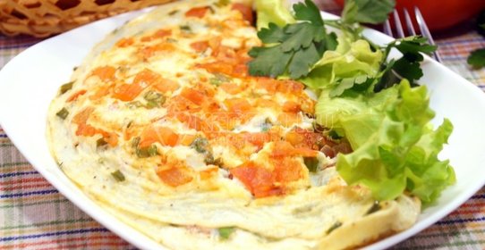 Омлет с помидорами «Неаполитанский»