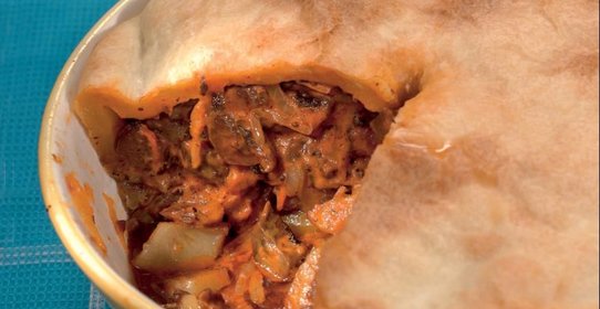 Английский пирог с говядиной и почками