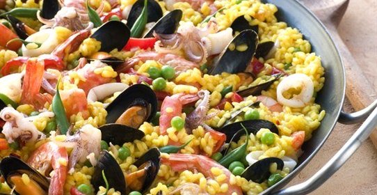 Паэлья с кальмарами