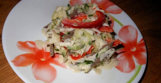 салат Сердечный с кольраби