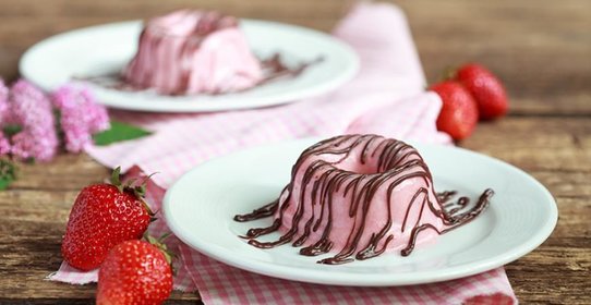 Клубничное суфле без выпекания