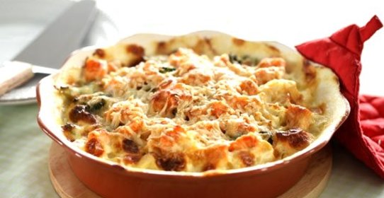 Суфле из курицы с цветной капустой