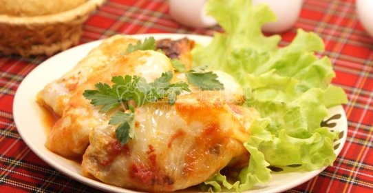 Голубцы с картофелем и грибами