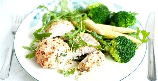 Куриные рулетики с горчичным соусом