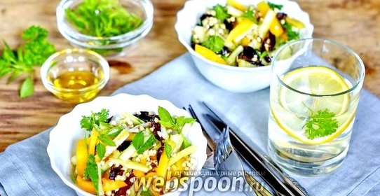 Салат с зелёной гречкой