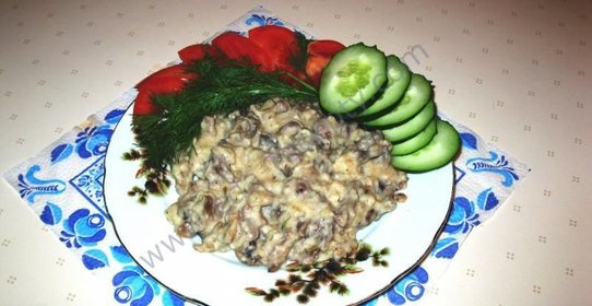 Телятина с грибами