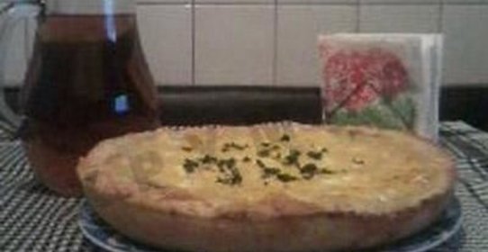 Пирог с картофелем и грибами