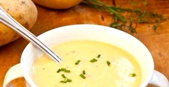 Крем-суп из картофеля и лука