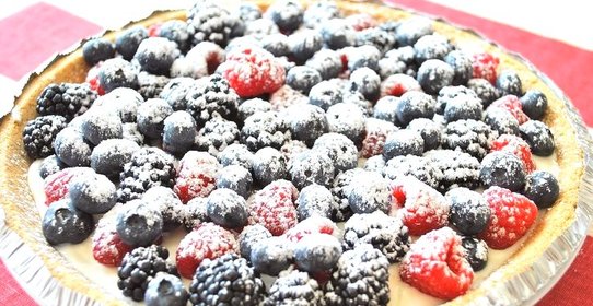 Быстрый пирог с ягодами