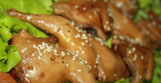 Перепелки в соевом соусе