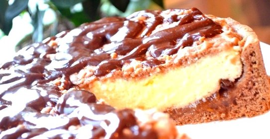 Творожный пирог с вареньем