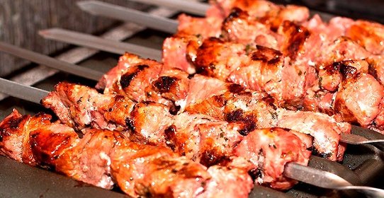 Шашлык в гранатовом соусе