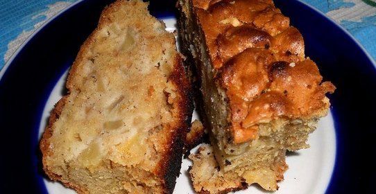 Яблочно-лимонная шарлотка